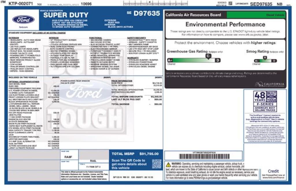 New 2025 Ford F-250SD TRUCK