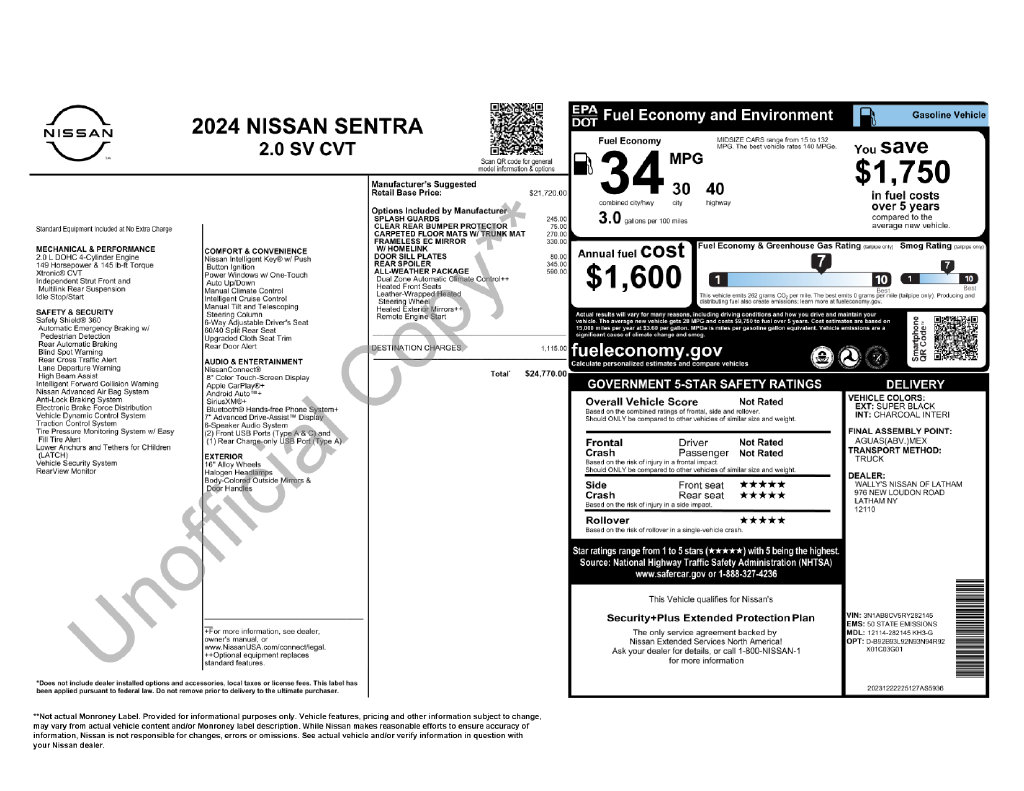 2024 Nissan Sentra