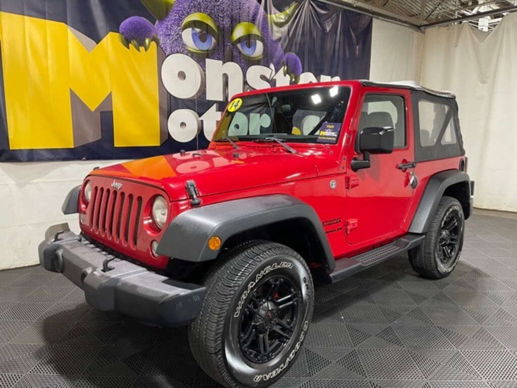 Used 2014 Jeep Wrangler For Sale at Monster Motors VIN 1C4AJWAG2EL286147
