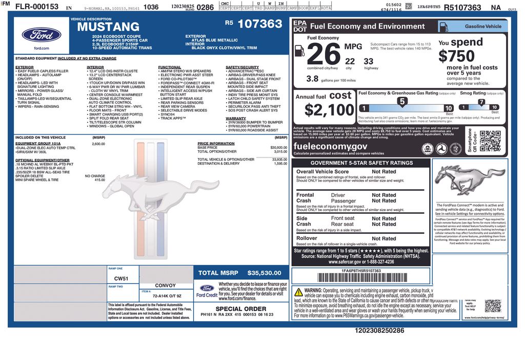2024 Ford Mustang Ecoboost photo 2