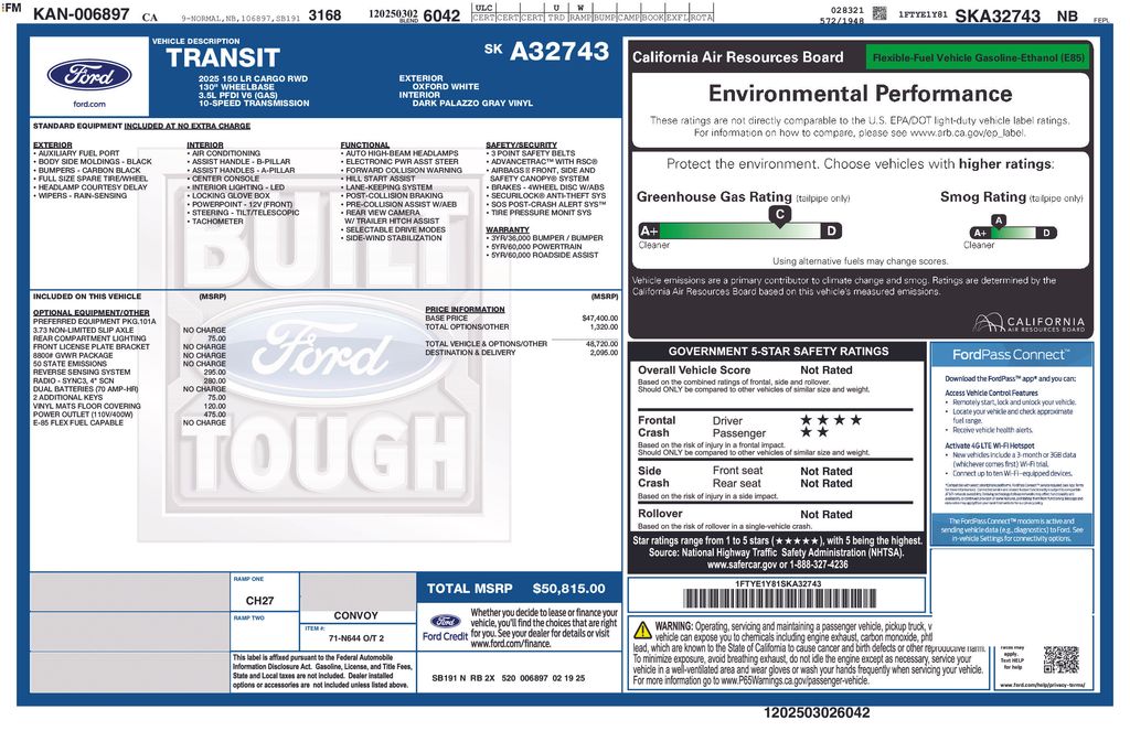 2025 Ford Transit 150