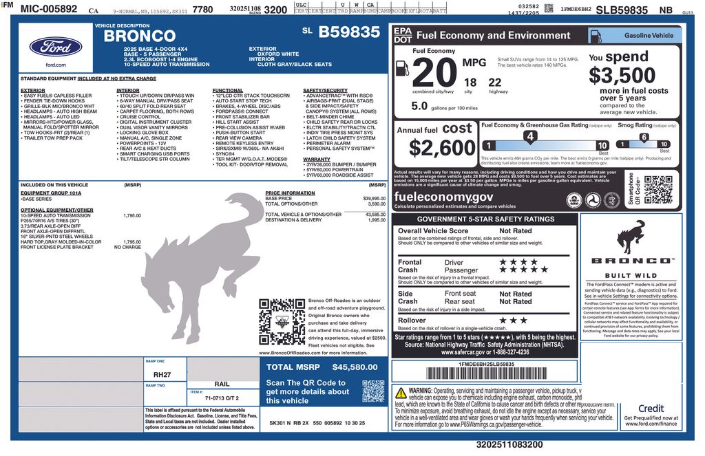 2025 Ford Bronco Base photo 2