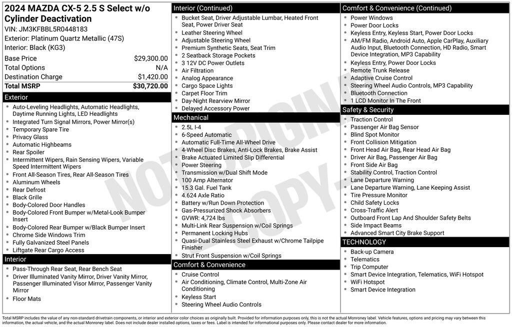 Used 2024 Mazda CX-5 2.5 S Select Package SUV