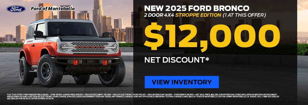 New Ford Special in Montebello