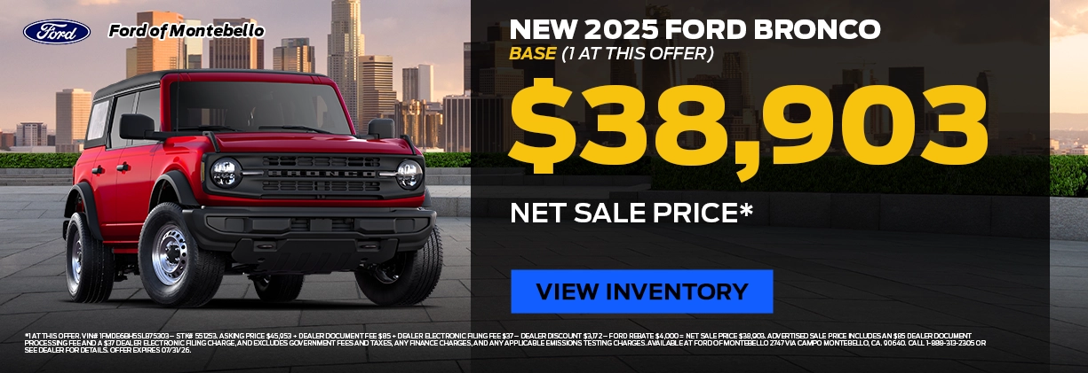 New Ford Special in Montebello