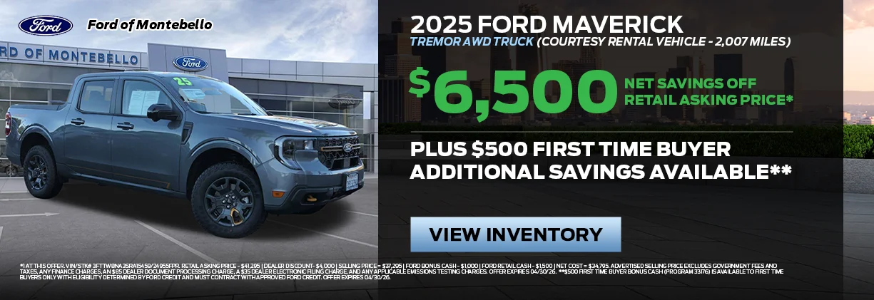 New Ford Special in Montebello