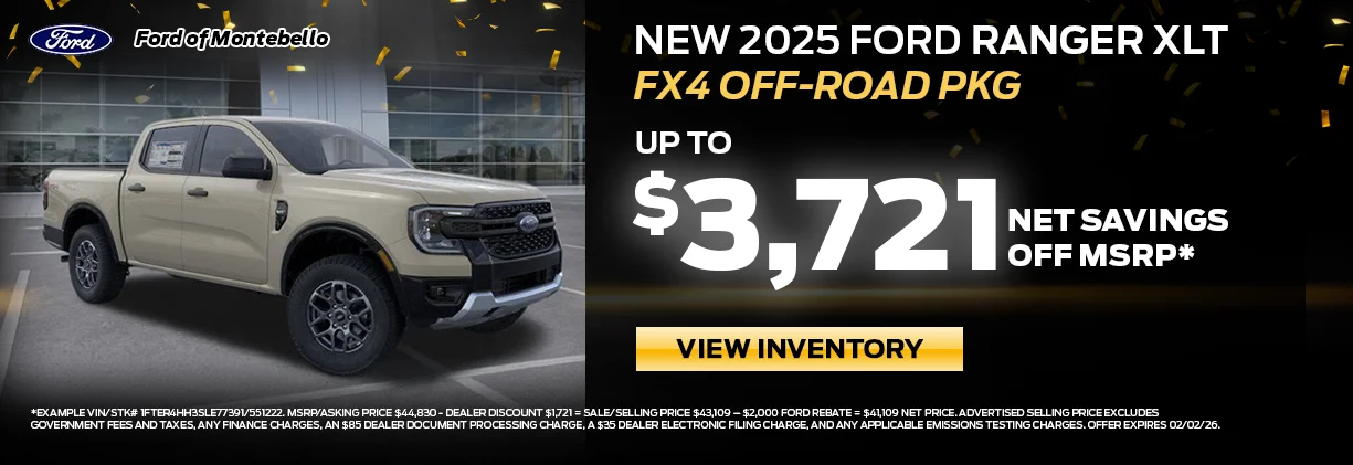 New Ford Special in Montebello