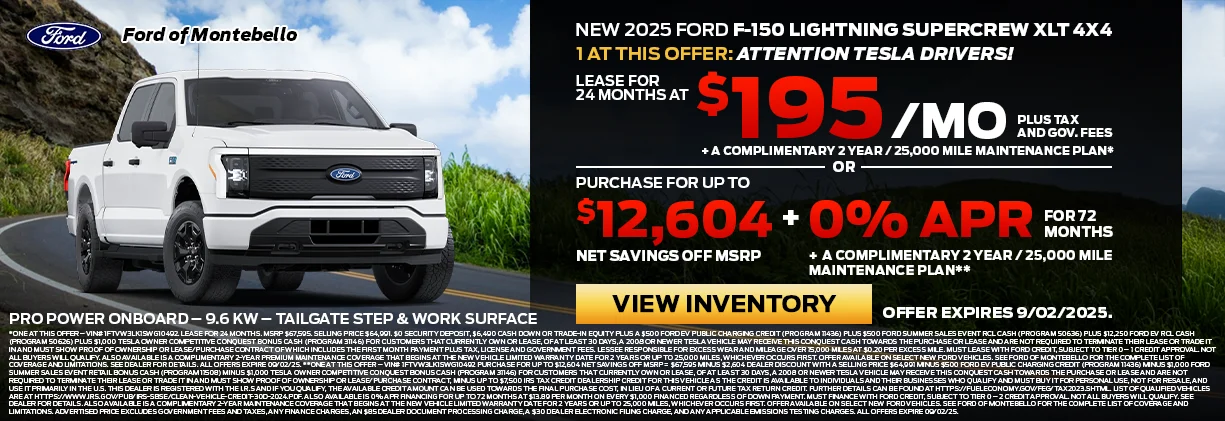 New Ford Special in Montebello