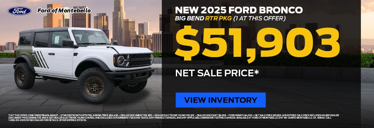 New Ford Special in Montebello