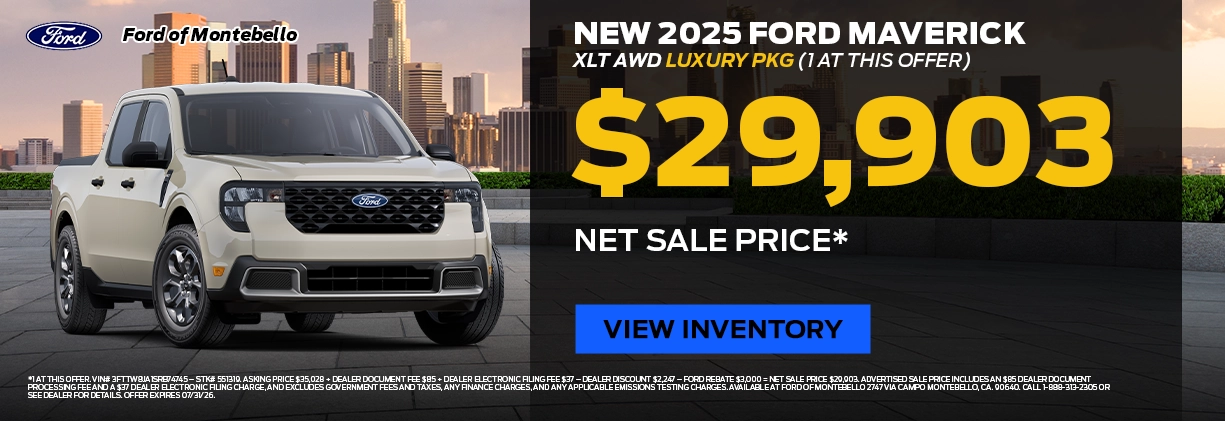 New Ford Special in Montebello