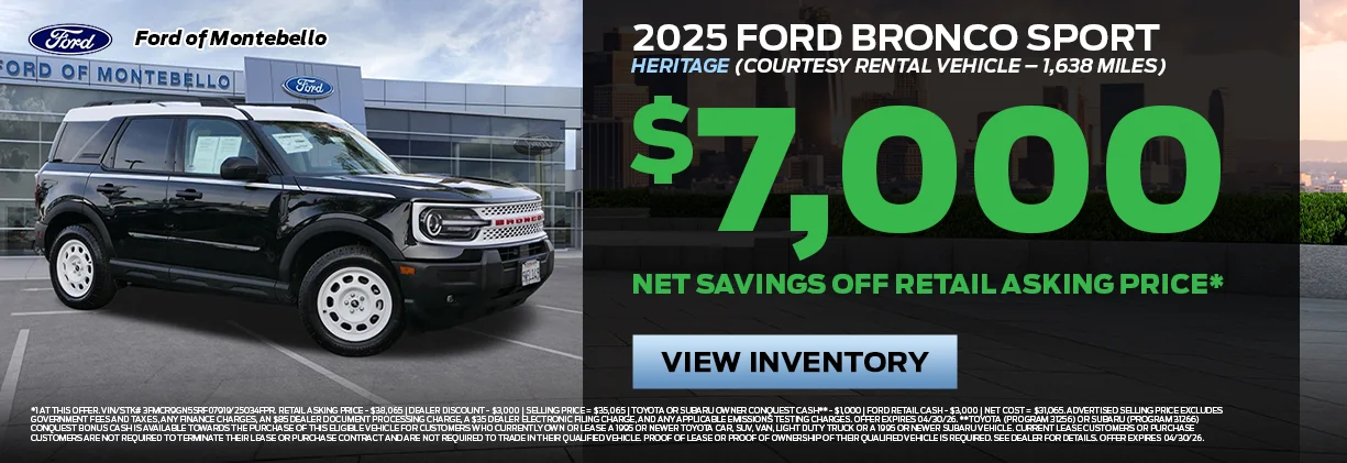 New Ford Special in Montebello
