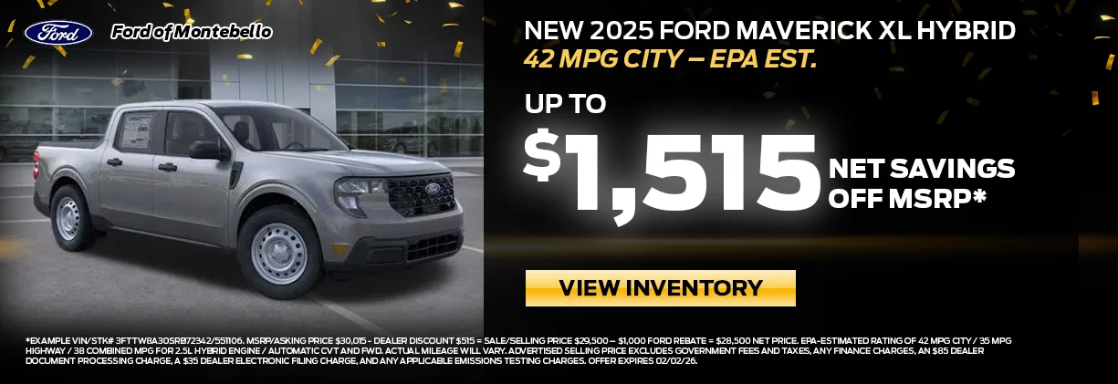 New Ford Special in Montebello