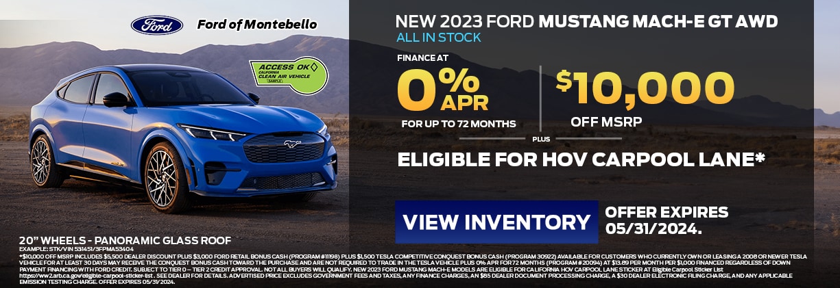 New Mustang Mach-E special in Montebello