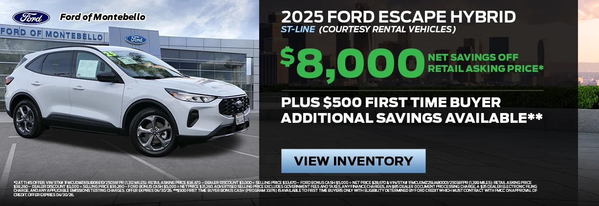 New Ford Special in Montebello