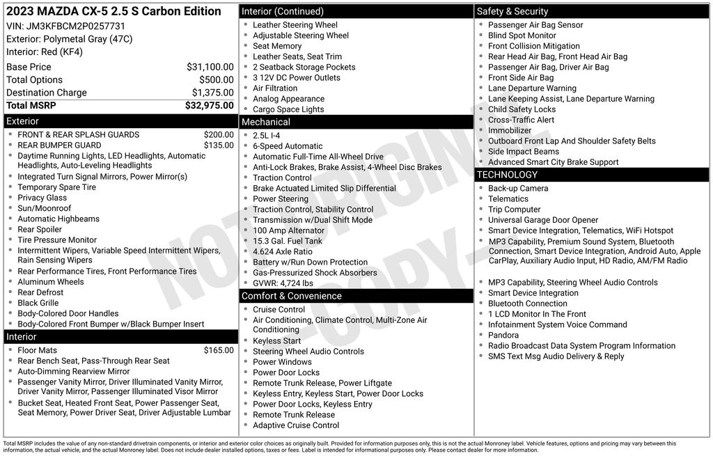 2023 Mazda CX-5 2.5 S Carbon Edition photo 2