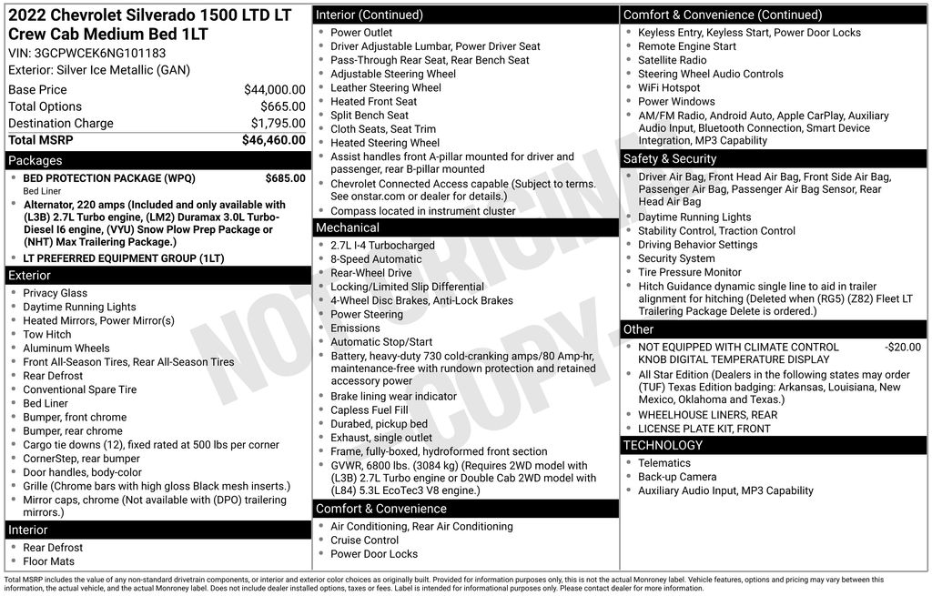 2022 Chevrolet Silverado 1500 LTD LT photo 2