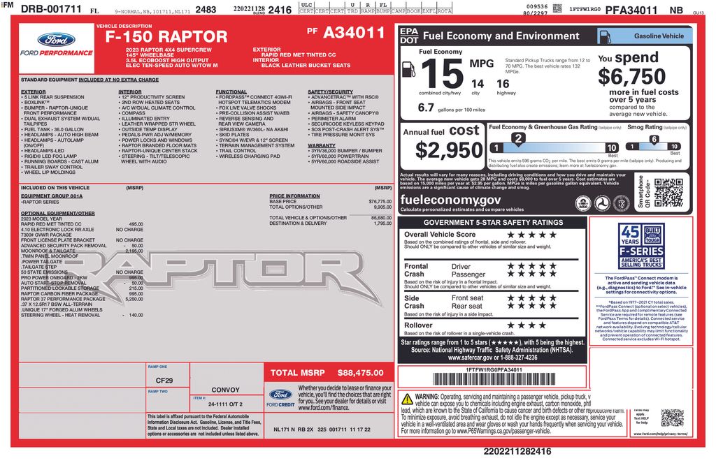 2023 Ford F-150 Raptor photo 2