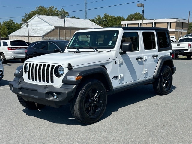 Used 2023 Jeep Wrangler 4-Door Altitude with VIN 1C4HJXDG7PW676498 for sale in Troy, NC