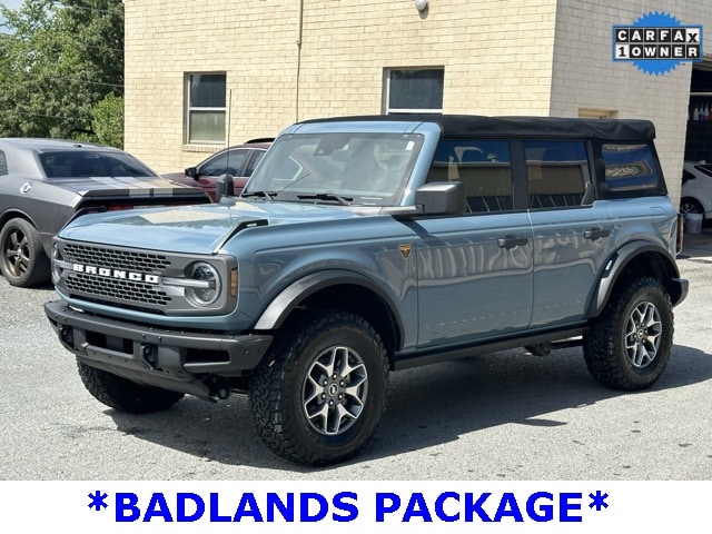 Certified 2021 Ford Bronco 4-Door Badlands with VIN 1FMEE5DP1MLA86365 for sale in Troy, NC