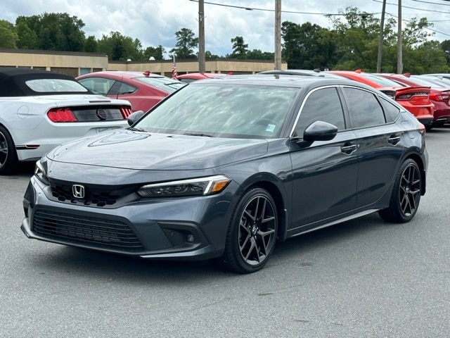 Certified 2023 Honda Civic Hatchback Sport Touring with VIN 19XFL1H89PE002039 for sale in Troy, NC