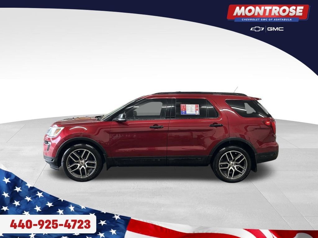 Used 2018 Ford Explorer Sport with VIN 1FM5K8GT2JGB28551 for sale in Ashtabula, OH
