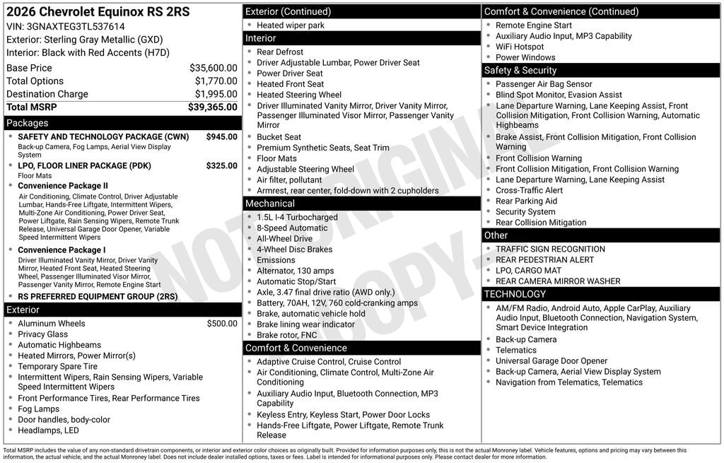 2026 Chevrolet Equinox RS - Photo 35