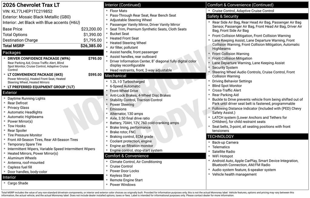 2026 Chevrolet Trax LT - Photo 35