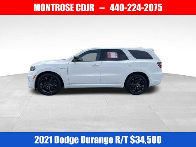 Used 2021 Dodge Durango R/T with VIN 1C4SDJCTXMC574327 for sale in Kingsville, OH