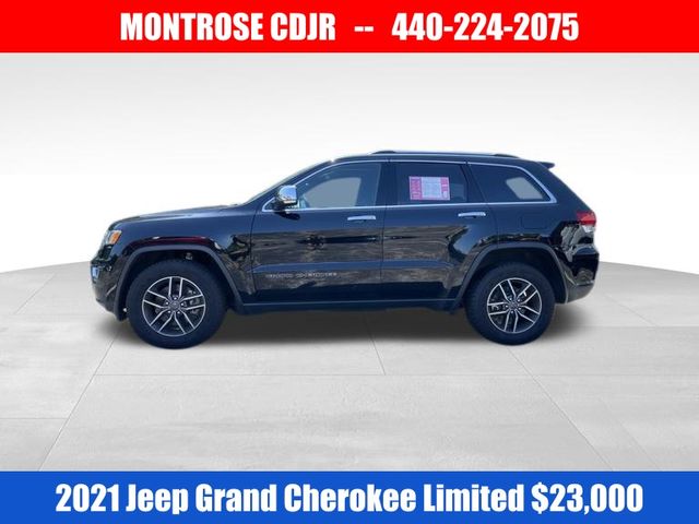 Used 2021 Jeep Grand Cherokee Limited with VIN 1C4RJFBG3MC652603 for sale in Kingsville, OH