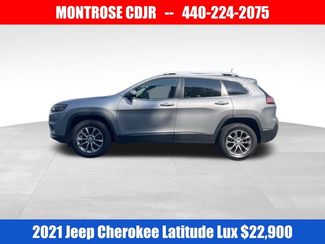 Used 2021 Jeep Cherokee Latitude Lux with VIN 1C4PJMMX9MD194472 for sale in Kingsville, OH