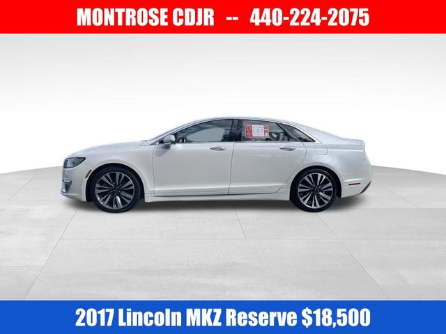 Used 2017 Lincoln MKZ Reserve with VIN 3LN6L5FC3HR623569 for sale in Kingsville, OH