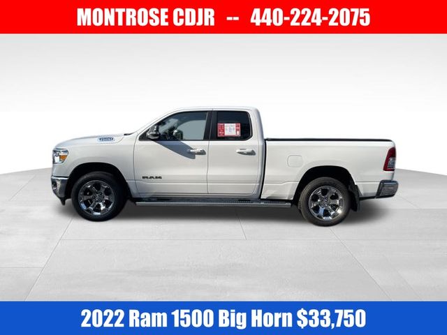 Used 2022 RAM Ram 1500 Pickup Big Horn/Lone Star with VIN 1C6RRFBG7NN477004 for sale in Kingsville, OH