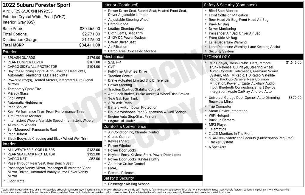 2022 Subaru Forester Sport - Photo 29