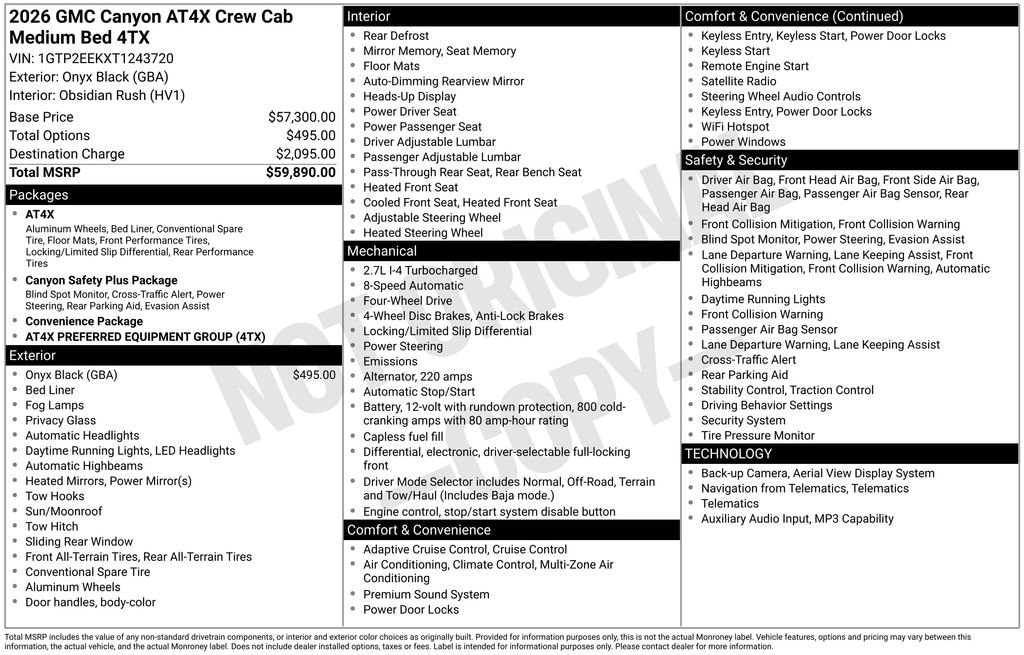 2026 GMC Canyon AT4X - Photo 34
