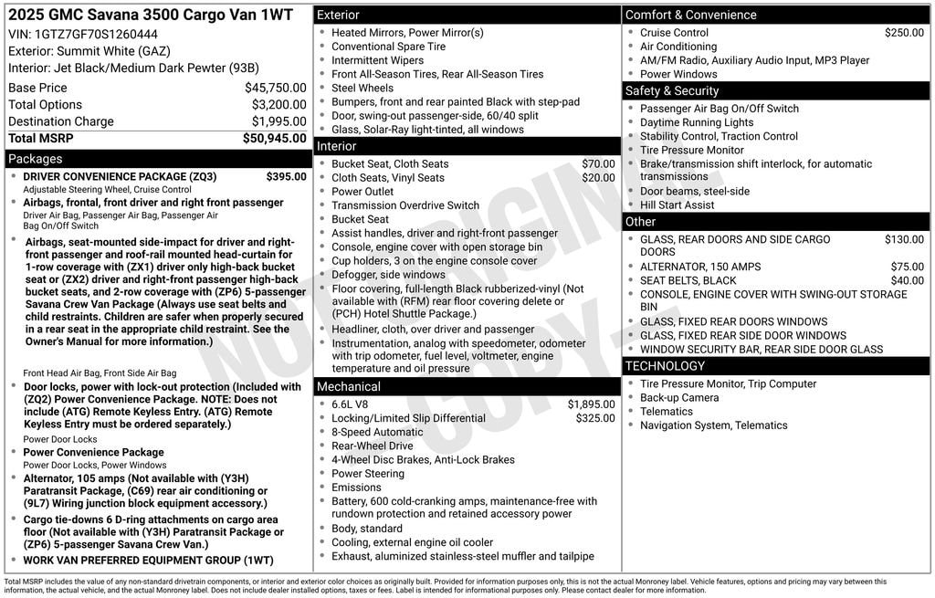 2025 GMC Savana Cargo Work Van - Photo 28