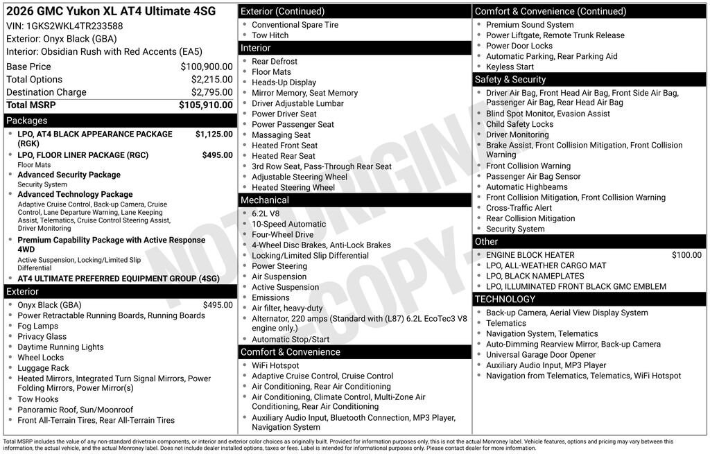 2026 GMC Yukon XL AT4 Ultimate - Photo 35
