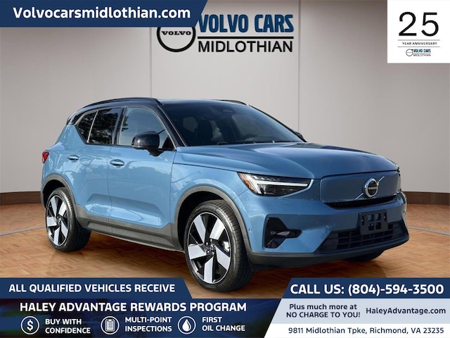 Featured pre-owned 2023 Volvo XC40 Recharge Pure Electric Ultimate SUV for sale in Midlothian, VA
