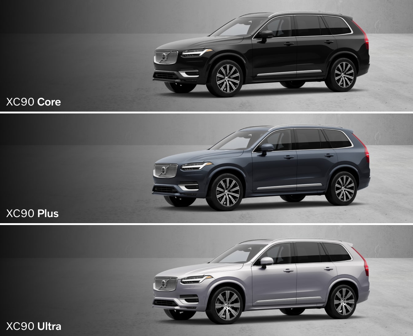 Volvo XC90 vs. BMW X5: Trim Levels