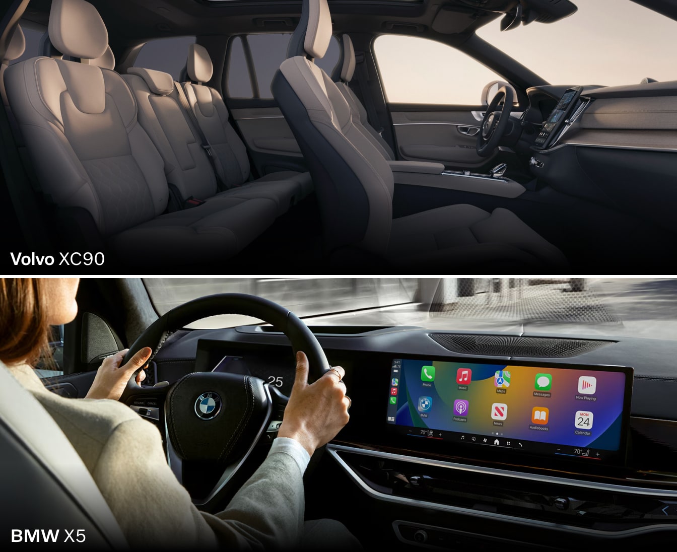 Volvo XC90 vs. BMW X5: Interior