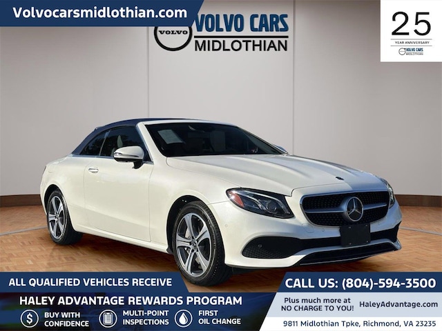 Featured pre-owned 2018 Mercedes-Benz E-Class E 400 Cabriolet for sale in Midlothian, VA