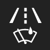 Volvo Lane Keeping Aid and rain sensor symbol
