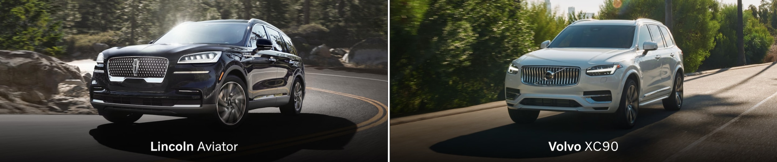 Compare Volvo XC90 to Lincoln Aviator