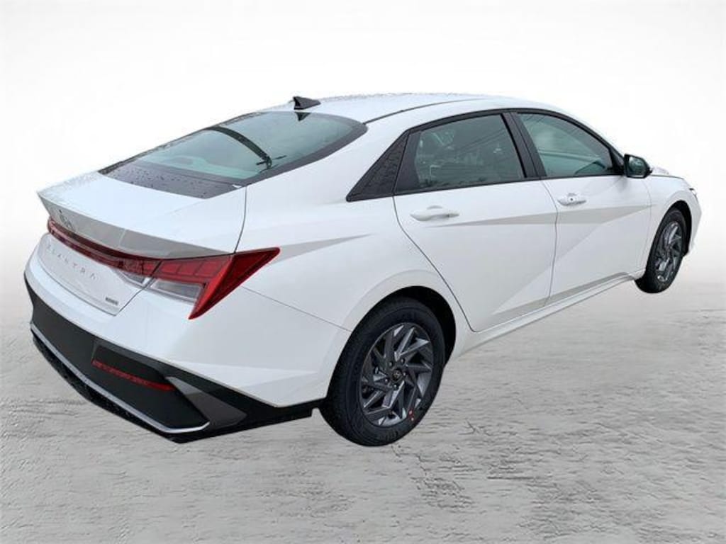 New 2026 Hyundai Elantra Hybrid Blue Sedan
