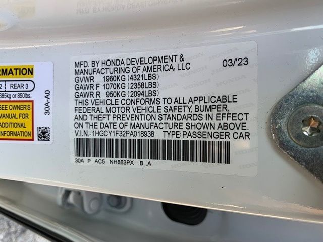 2023 Honda Accord EX - Photo 30