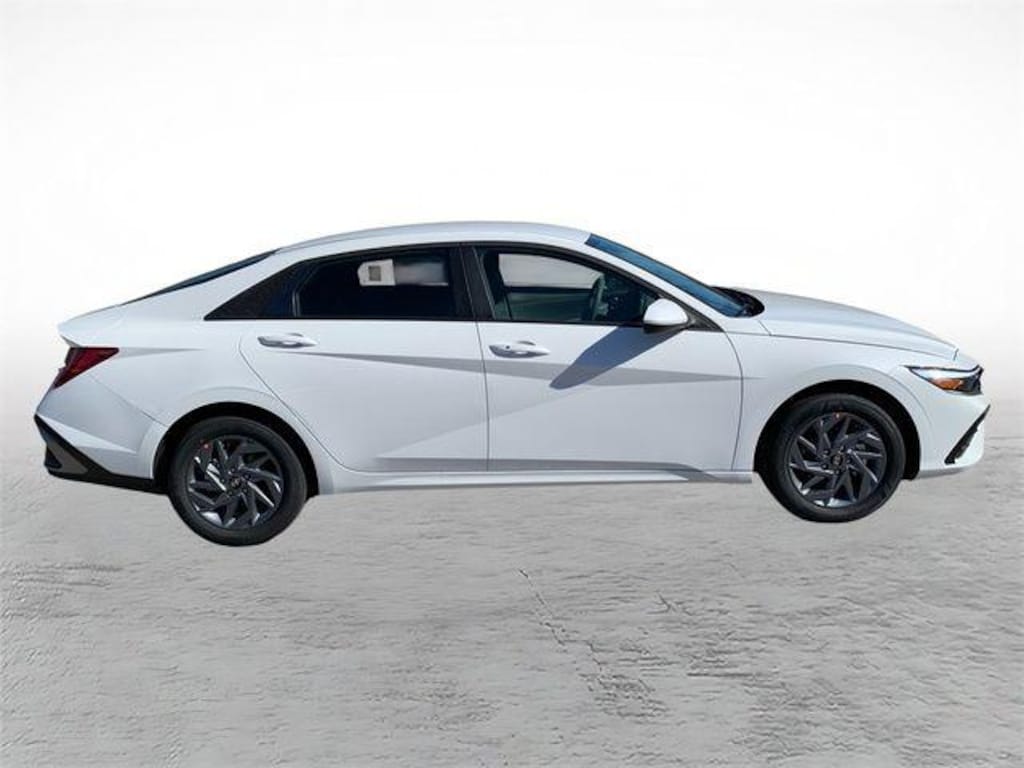 New 2026 Hyundai Elantra Hybrid Blue Sedan