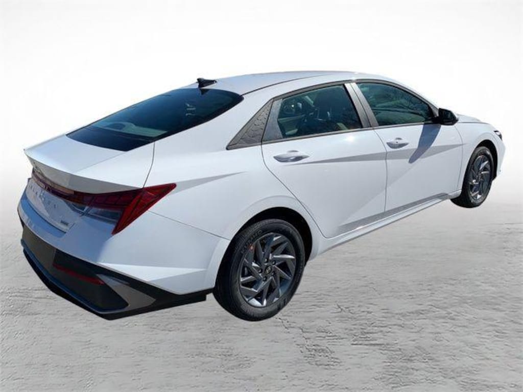 New 2026 Hyundai Elantra Hybrid Blue Sedan
