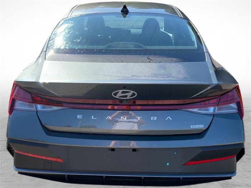 New 2026 Hyundai Elantra Hybrid Blue Sedan