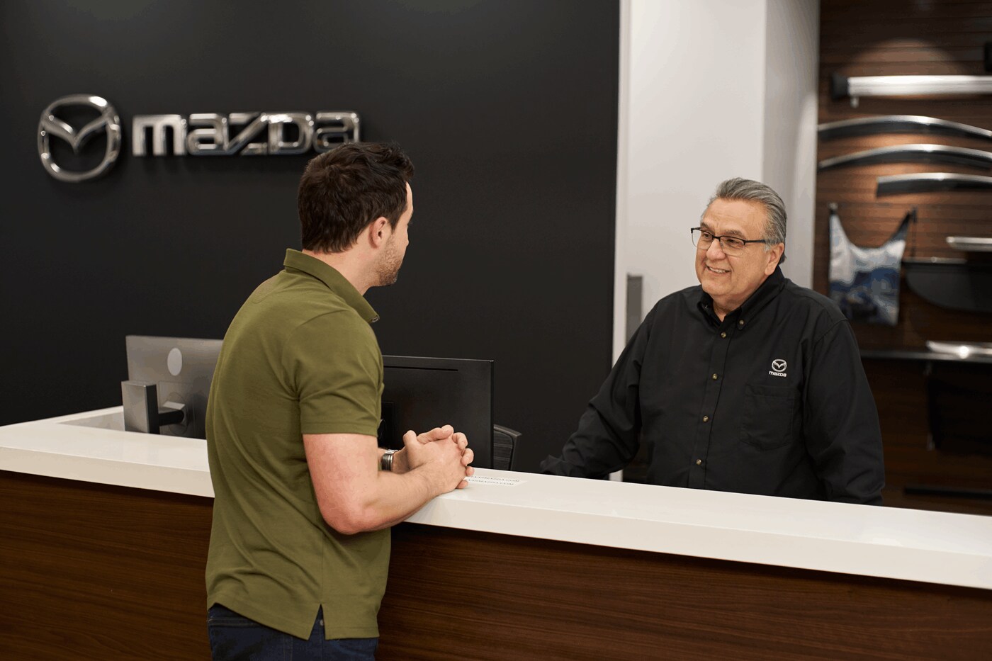 Mazda Service Counter