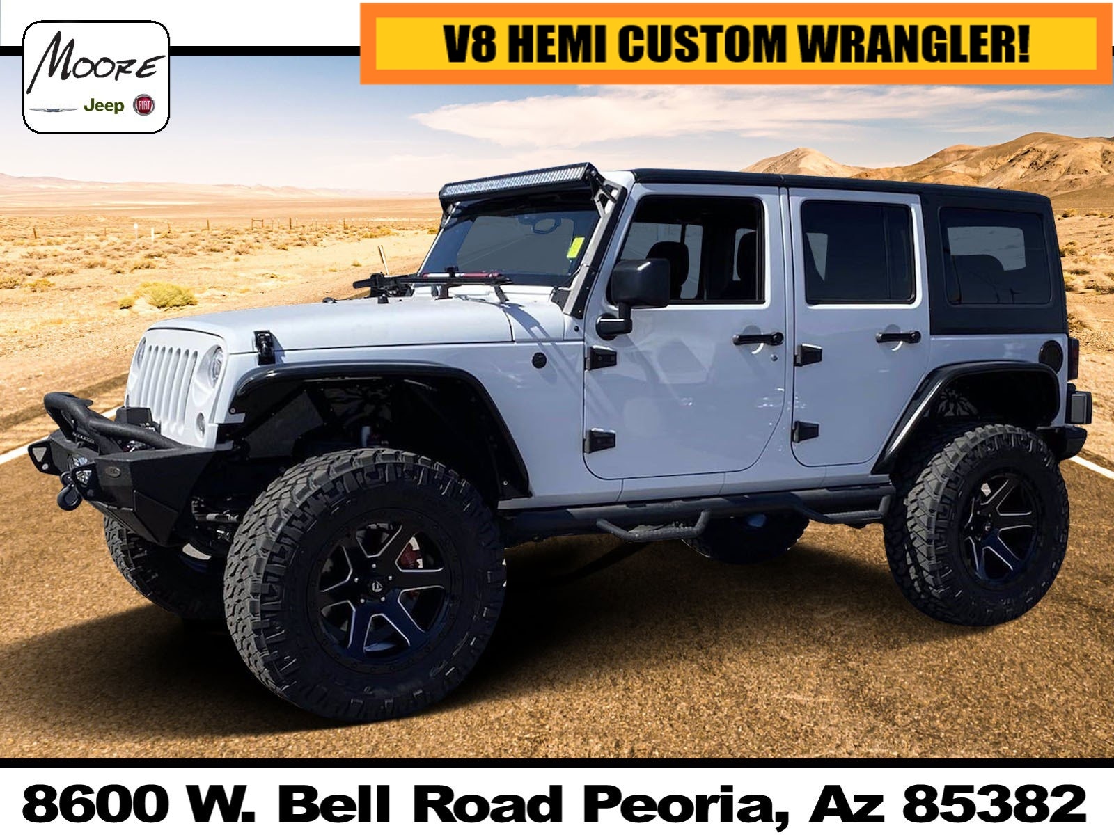 Used 2017 Jeep WRANGLER UNLIMITED HEMI CUSTOM in Peoria, AZ | Moore  Chrysler Jeep