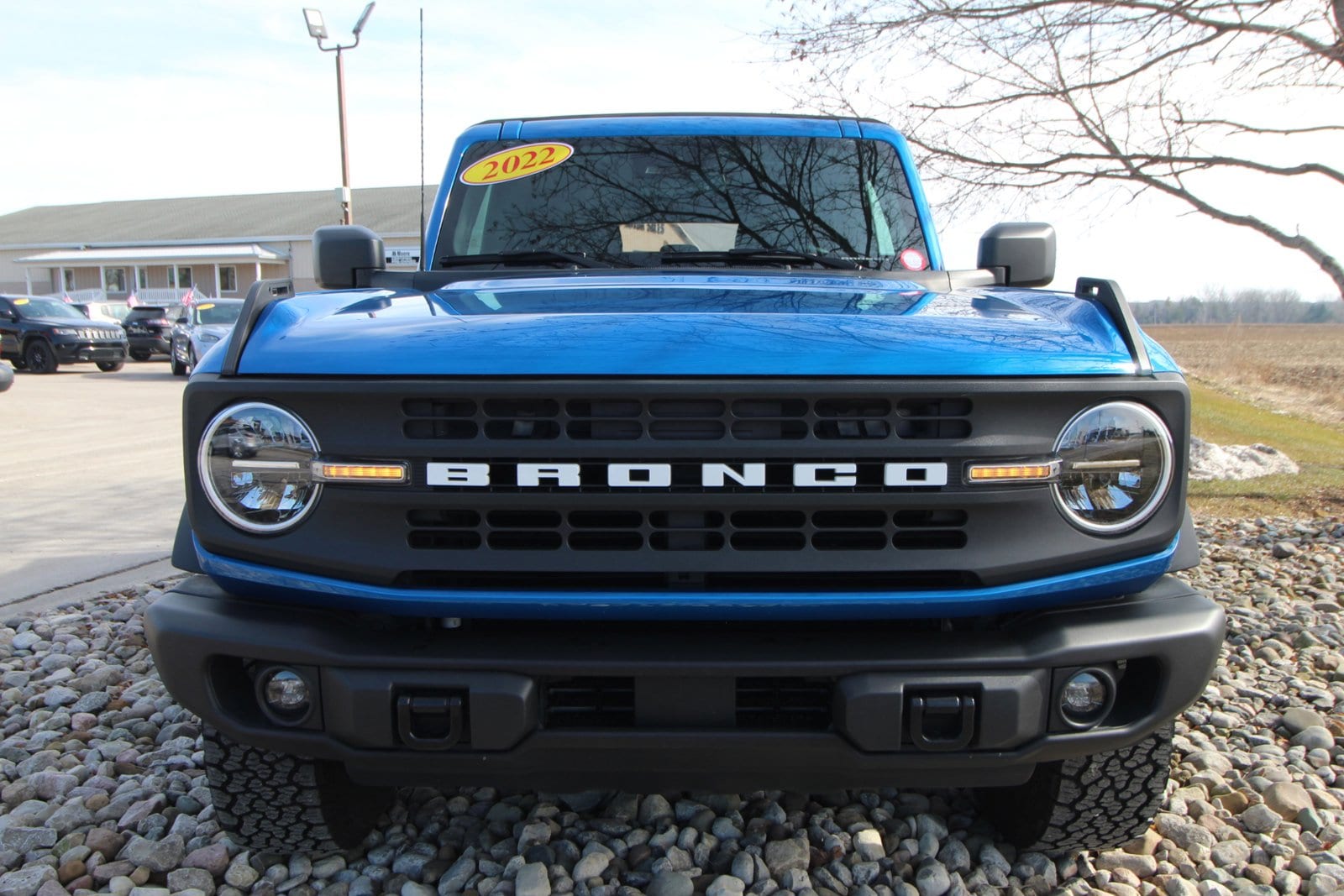 Used 2022 Ford Bronco 4-Door Black Diamond with VIN 1FMDE5BH4NLB89238 for sale in Caro, MI